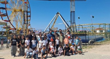 Enez’de Yaz Kur’an Kursu Öğrencilerine Lunapark Sürprizi