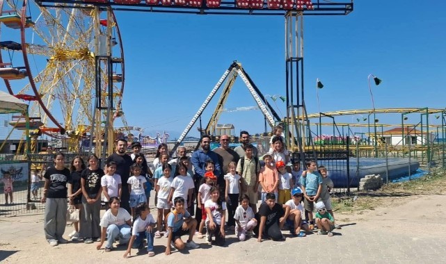 Enez’de Yaz Kur’an Kursu Öğrencilerine Lunapark Sürprizi