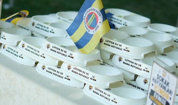 Fenerbahçeliler Derneği’nden Sıcak Havalarda Sokak Hayvanlarına Mama ve Su Desteği