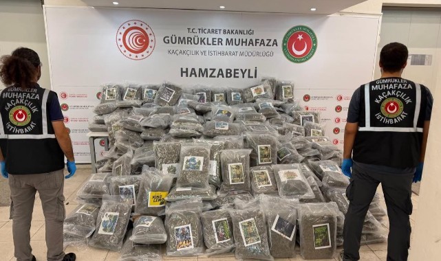 Hamzabeyli’de 287 Kilo 910 Gram Esrar Ele Geçirildi