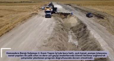 Hamzadere Sulamasıyla 81 Bin Dekar Arazi Suya Kavuşacak