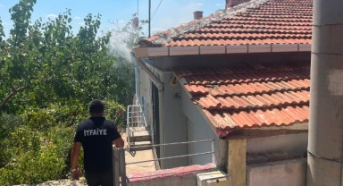 İtfaiye ekipleri alevleri büyümeden söndürdü
