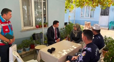 Kaymakam Çolak Şehit Ailesi ve Gaziyi Yalnız Bırakmadı