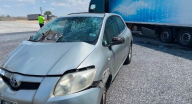 Otomobil Sürücüsü Hastaneye Kaldırıldı