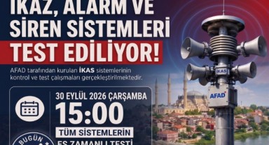 Edirne’de Tüm Sirenler Aynı Anda Çalacak