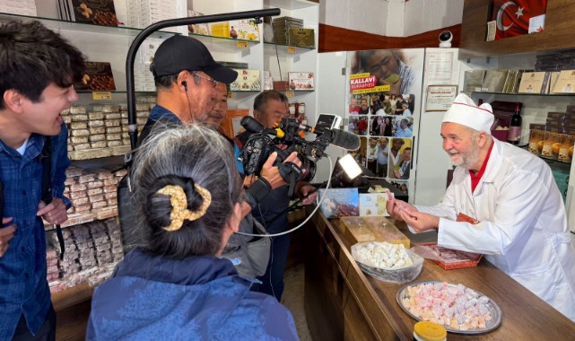Japonya’dan Edirne’ye uzanan lezzet yolculuğu: NHK ekibi Kurabiyeci Dede’yi çekti
