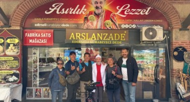Japonya’dan Edirne’ye uzanan lezzet yolculuğu: NHK ekibi Kurabiyeci Dede’yi çekti