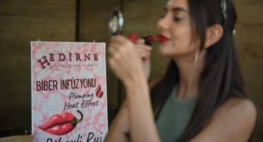 Karaağaç acı biberinden dudak parlatıcısı, Edirne kırmızısından ise ruj Ürettiler