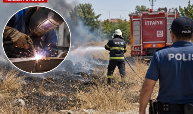 Kaynaktan Sıçrayan Kıvılcımlar Yangın Çıkardı