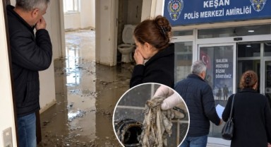 Keşan’da Bir Daireyi Pis Su Bastı