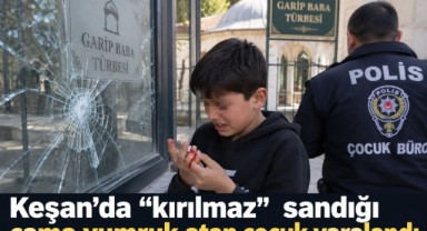 Kırılmaz Sandığı Cama Yumruk Attı, Elinden Yaralandı