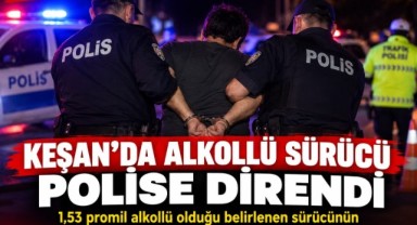 Polise Direnen Şahıs Alkollü Çıktı