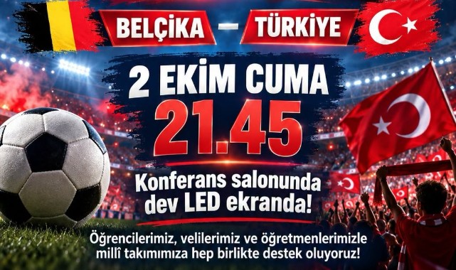 TED Edirne Koleji’nde Milli Maç Heyecanı Yaşanacak