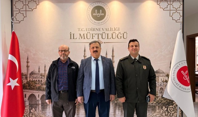 Edirne Askerlik Şube Başkanı Kavuş’tan Müftülüğe Ziyaret
