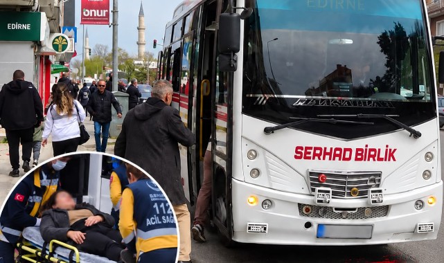 Edirne’de Dolmuştan İniş Kabusa Döndü