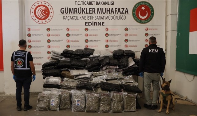 Edirne’de Gümrük Kapılarında 338 Kilo Uyuşturucu Ele Geçirildi