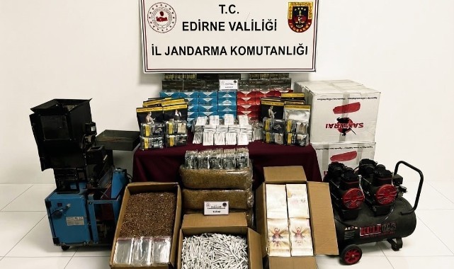 Edirne’de Kaçak Sigara Operasyonu