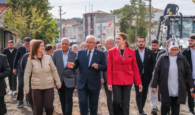 İba Meriç’te Asfalt Çalışmalarını Yerinde İnceledi