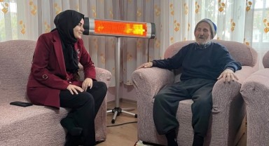 Odabaşı’ndan 104 yaşındaki Adil Dinç’e ziyaret