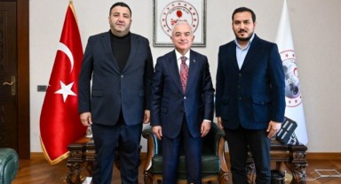 Vali Turan, Dinç ve Gündoğdu’yu Makamında Ağırladı