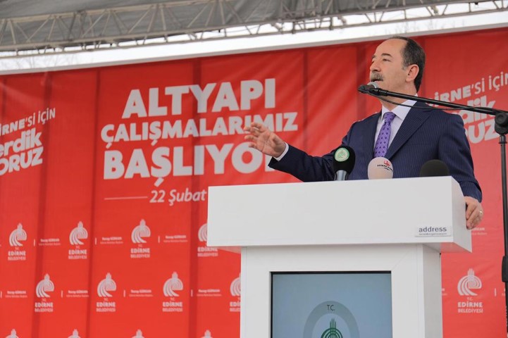 Altyapıya ilk kazma vuruldu